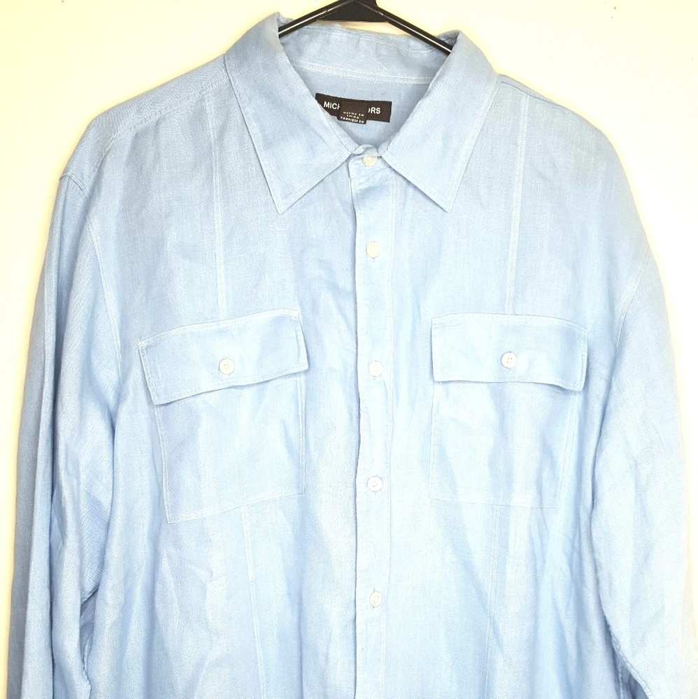Michael Kors Mens XL Tailored Fit Long Sleeve